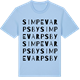 Blue Soul t-shirt med Simpevarps by ordlek t-shirt