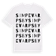 White t-shirt med Simpevarps by ordlek t-shirt