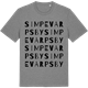 Mid Heather Gray t-shirt med Simpevarps by ordlek t-shirt