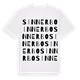 White t-shirt med Sinnerbo ordlek t-shirt