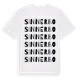 White t-shirt med Sinnerbo ordlek t-shirt