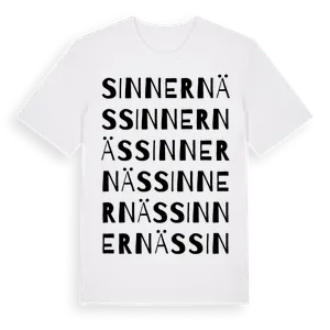 Sinnernäs ordlek t-shirt – ekologisk bomull t-shirt från Pinshirt