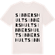 Vintage White t-shirt med Sinnershult ordlek t-shirt