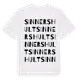 White t-shirt med Sinnershult ordlek t-shirt