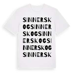 Sinnerskog ordlek t-shirt – ekologisk bomull t-shirt från Pinshirt