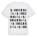 Sinnersmåla ordlek t-shirt