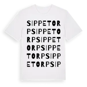 Sippetorp ordlek t-shirt – ekologisk bomull t-shirt från Pinshirt