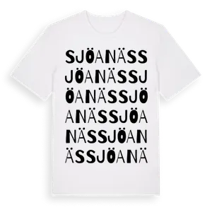 Sjöanäs ordlek t-shirt – ekologisk bomull t-shirt från Pinshirt