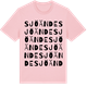Pink Cotton t-shirt med Sjöände ordlek t-shirt