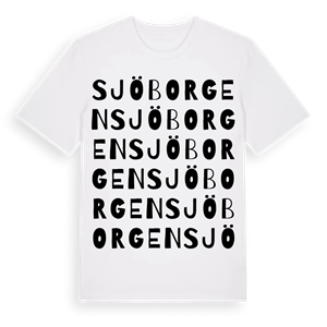 Sjöborgen ordlek t-shirt – ekologisk bomull t-shirt från Pinshirt
