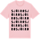 Pink Cotton t-shirt med Sjöbro ordlek t-shirt