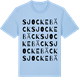 Blue Soul t-shirt med Sjockebäck ordlek t-shirt