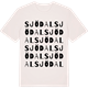 Vintage White t-shirt med Sjödal ordlek t-shirt