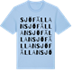 Blue Soul t-shirt med Sjöfällan ordlek t-shirt