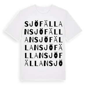 Sjöfällan ordlek t-shirt – ekologisk bomull t-shirt från Pinshirt