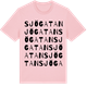 Pink Cotton t-shirt med Sjögatan ordlek t-shirt