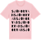 Pink Cotton t-shirt med Sjöhorvan ordlek t-shirt