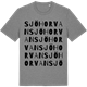 Mid Heather Gray t-shirt med Sjöhorvan ordlek t-shirt
