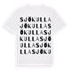 White t-shirt med Sjökulla ordlek t-shirt