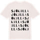 Vintage White t-shirt med Sjökulla ordlek t-shirt