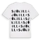 Sjökulla ordlek t-shirt