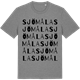 Mid Heather Gray t-shirt med Sjömåla ordlek t-shirt
