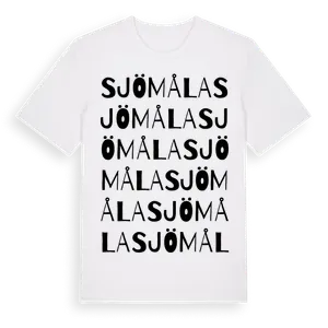 Sjömåla ordlek t-shirt – ekologisk bomull t-shirt från Pinshirt