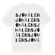 White t-shirt med Sjömålen ordlek t-shirt