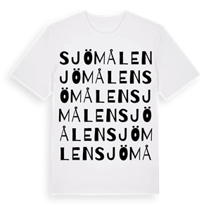 Sjömålen ordlek t-shirt – ekologisk bomull t-shirt från Pinshirt