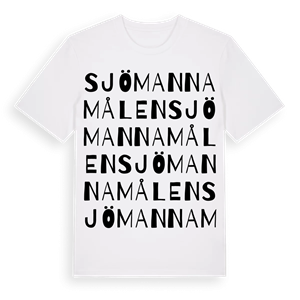 Sjömannamålen ordlek t-shirt – ekologisk bomull t-shirt från Pinshirt