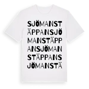 Sjömanstäppan ordlek t-shirt – ekologisk bomull t-shirt från Pinshirt