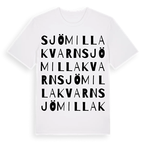 Sjömilla kvarn ordlek t-shirt – ekologisk bomull t-shirt från Pinshirt