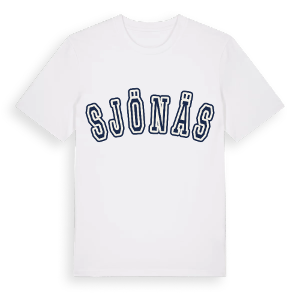 Sjönäs college t-shirt – ekologisk bomull t-shirt från Pinshirt