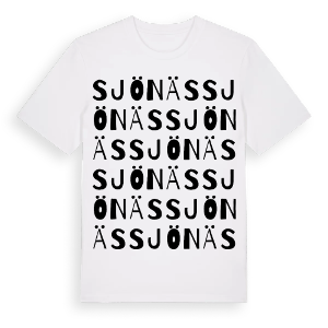 Sjönäs ordlek t-shirt – ekologisk bomull t-shirt från Pinshirt