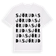 Sjöruda ordlek t-shirt