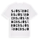 White t-shirt med Sjösänden ordlek t-shirt