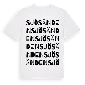 Sjösänden ordlek t-shirt – ekologisk bomull t-shirt från Pinshirt