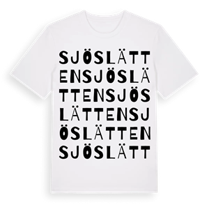 Sjöslätten ordlek t-shirt – ekologisk bomull t-shirt från Pinshirt