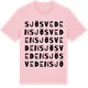 Pink Cotton t-shirt med Sjösveden ordlek t-shirt