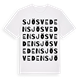 White t-shirt med Sjösveden ordlek t-shirt