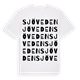 White t-shirt med Sjöveden ordlek t-shirt