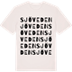 Vintage White t-shirt med Sjöveden ordlek t-shirt