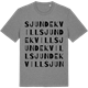 Mid Heather Gray t-shirt med Sjundekvill ordlek t-shirt