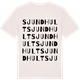 Vintage White t-shirt med Sjundhult ordlek t-shirt