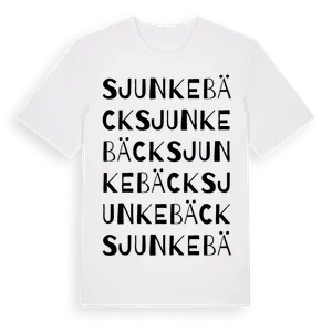 Sjunkebäck ordlek t-shirt – ekologisk bomull t-shirt från Pinshirt