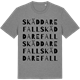 Mid Heather Gray t-shirt med Skäddarefall ordlek t-shirt
