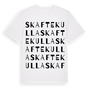 Skaftekulla ordlek t-shirt – ekologisk bomull t-shirt från Pinshirt