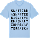 Blue Soul t-shirt med Skafterna ordlek t-shirt