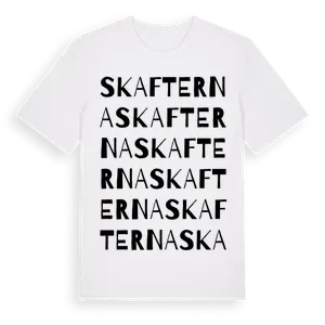 Skafterna ordlek t-shirt – ekologisk bomull t-shirt från Pinshirt