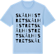 Blue Soul t-shirt med Skålhistret ordlek t-shirt